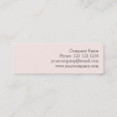 フラミンゴスピンクライン名刺サイド文字スキニー スキニー名刺 (裏面)