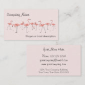 フラミンゴスピンクライン名刺 名刺 (正面/裏面)