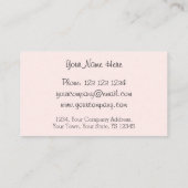 フラミンゴスピンクライン名刺 名刺 (裏面)