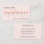 フラミンゴスピンクライン名刺 名刺 (正面/裏面)