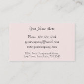 フラミンゴスピンクライン名刺 名刺 (裏面)