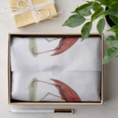 フラミンゴスブラックつる植物スクリプトモノグラムDIY BG 薄葉紙 (ギフト)