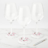 フラミンゴスラブパターン ワイングラスタグ (セット)