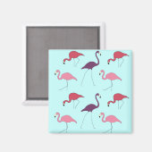 フラミンゴス模様 マグネット (正面/裏面)