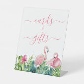 フラミンゴス熱帯シャワーカード&ギフトサイン 台座サイン (正面)