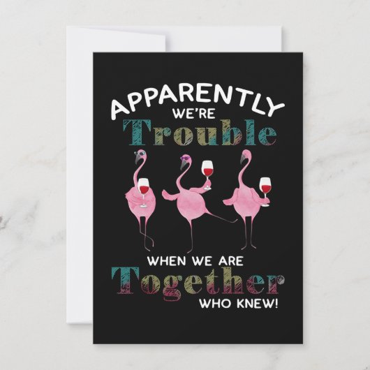 フラミンゴス|どうやら我々はフラミンゴに困っているようだ 招待状 (正面)