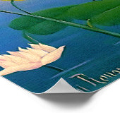 フラミンゴス – アンリ・ルソー・パープルのポスター ポスター (角)