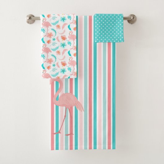フラミンゴス・イン・ラブ バスタオルセット (インサイチュ)