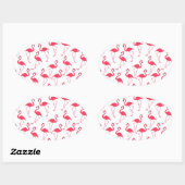 フラミンゴス 楕円形シール (シート)