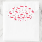 フラミンゴス 楕円形シール (バッグ)