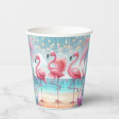 フラミンゴダンスと誕生祝いパーティー 紙コップ (正面)