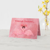 フラミンゴダンス カード (黄色い花)