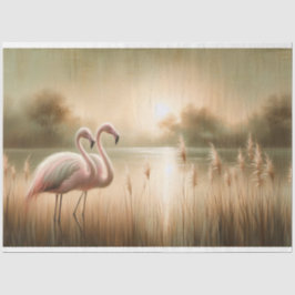 フラミンゴデコページティッシュペーパー 薄葉紙