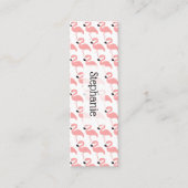 フラミンゴデザインしおり コーリングカード (正面)