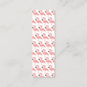 フラミンゴデザインしおり コーリングカード (裏面)