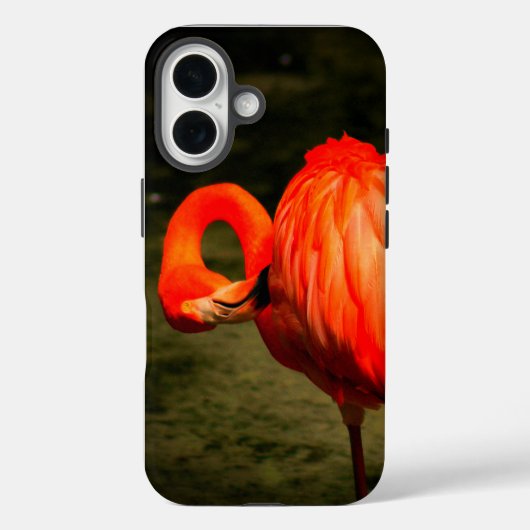 フラミンゴデザインのアップルiPhoneケース Case-Mate iPhoneケース (裏面)