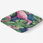 フラミンゴデライト紙プレート ペーパープレート (傾斜あり)