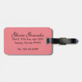 フラミンゴトリオ ラゲッジタグ (裏面横)