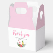 フラミンゴトロピカルその女の子の赤ちゃんシャワー フェイバーボックス (オープン)