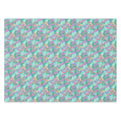 フラミンゴトロピカルジャングルプリント テーブルクロス (正面(横))