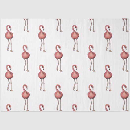 フラミンゴトロピカルバイブシリーズデザイン1 薄葉紙 (正面)