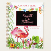 フラミンゴトロピカルプランナーノートブック プランナー手帳 (正面)