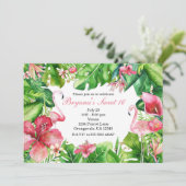 フラミンゴトロピックスサマーバースデーパーティ招待状 招待状 (スタンド正面)