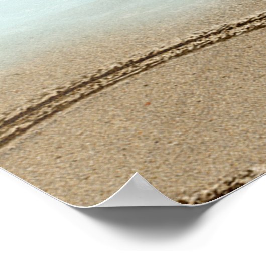 フラミンゴトロピックスハイビスカスピンクシックパーティーバナー ポスター (角)