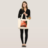 フラミンゴトートバッグ ラージトートバッグ (正面(モデル))