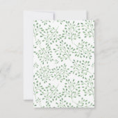 フラミンゴニュートラルベビーシャワーおむつラッフルチケット 招待状 (裏面)