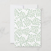 フラミンゴニュートラルベビーシャワーブックベビーカード 招待状 (裏面)