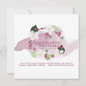 フラミンゴハグスカード (裏面)