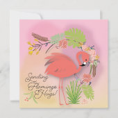 フラミンゴハグスカード (正面)