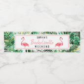 フラミンゴバチェロレッテウォーターボトルラベル ペットボトルラベル (シングルラベル)