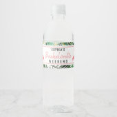 フラミンゴバチェロレッテウォーターボトルラベル ペットボトルラベル (正面)