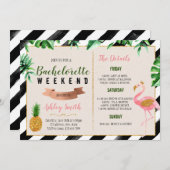 フラミンゴバチェロレッテ（旅程への招待） 招待状 (正面/裏面)