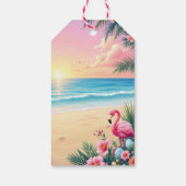 フラミンゴバニー耳ホリ ギフトタグ (裏面)