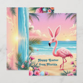 フラミンゴバニー耳ホリ シーズンポストカード (正面/裏面)