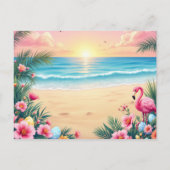 フラミンゴバニー耳ホリ シーズンポストカード (裏面)