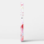フラミンゴバラ:水彩鳥フローラ Case-Mate iPhoneケース (裏面 / 左)