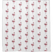 フラミンゴバレエダンサー シャワーカーテン (正面)