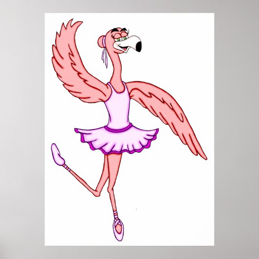 フラミンゴバレリーナ ポスター (正面)