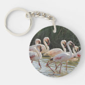 フラミンゴバードオフィスホームスクールデスティニーズデスティニー キーホルダー (正面)