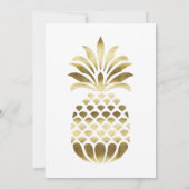 フラミンゴパイナップル誕生日招待 招待状 (裏面)