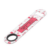 フラミンゴパターン、カスタム スピード栓抜き (裏面アングル)