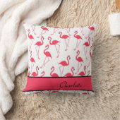 フラミンゴパターン クッション (ブランケット)