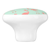 フラミンゴパターン セラミックノブ (側面)