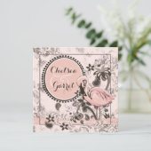 フラミンゴパラダイスウェディング 招待状 (スタンド正面)