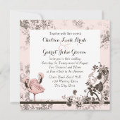 フラミンゴパラダイスウェディング 招待状 (裏面)