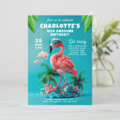 フラミンゴパラダイストロピカルお祝いバッシュ 招待状 (スタンド正面)